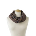 Scaldacollo, sciarpa ad anello, tartan,campari, rosso, blu