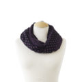 Scaldacollo, sciarpa ad anello,pois, nero, fucsia