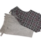 Gilet in tartan grigio con pantaloni in flanella